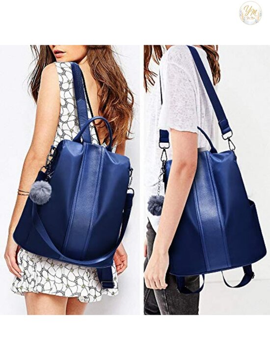 Women\'s Waterproof Nylon Anti-theft Travel Backpack Purse with Adjustable Straps main image 4
